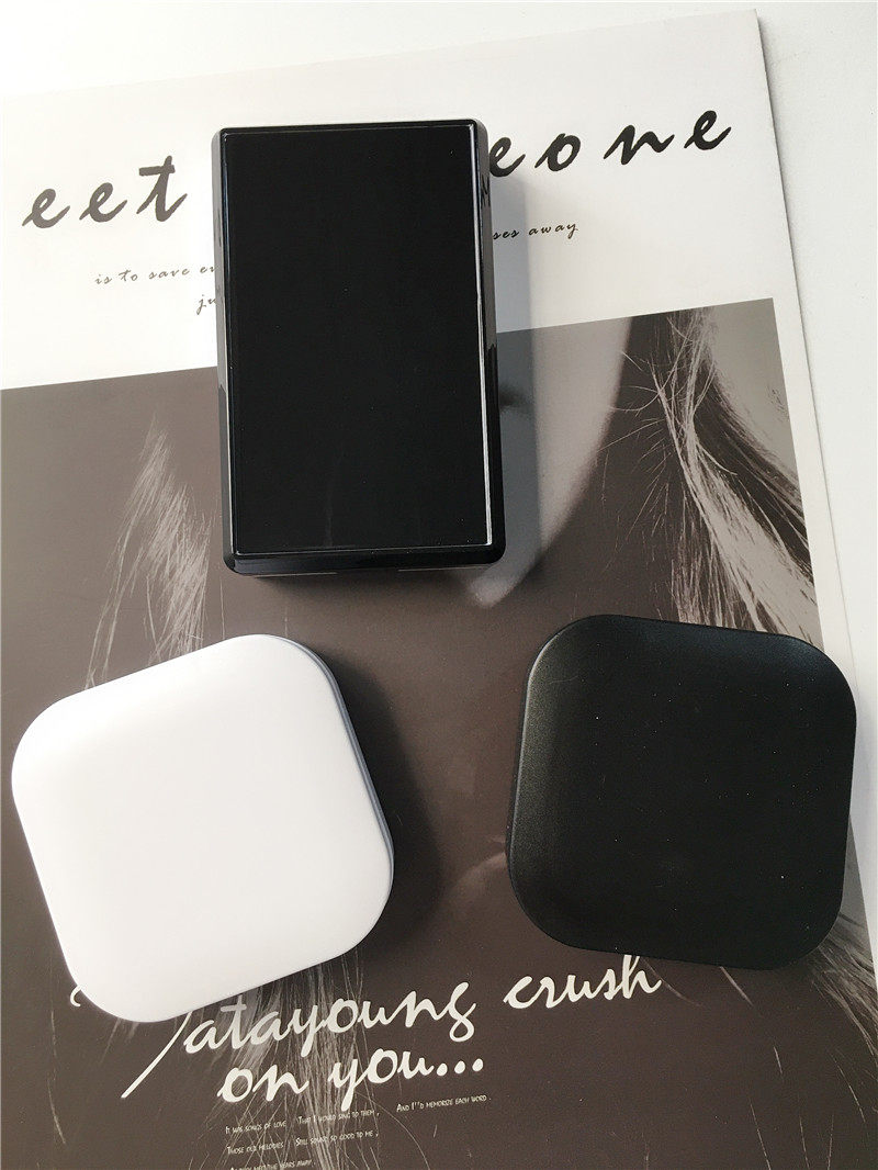 Frosted series black and white solid color invisible myopia glasses case ins simple portable beauty contact storage box men's