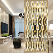 Nordic living room art glass partition entrance Bedroom decoration custom screen Modern simple tempered frosted process