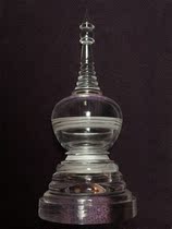  Acrylic stupa Stupa pagoda dedicated to the relic can be hidden