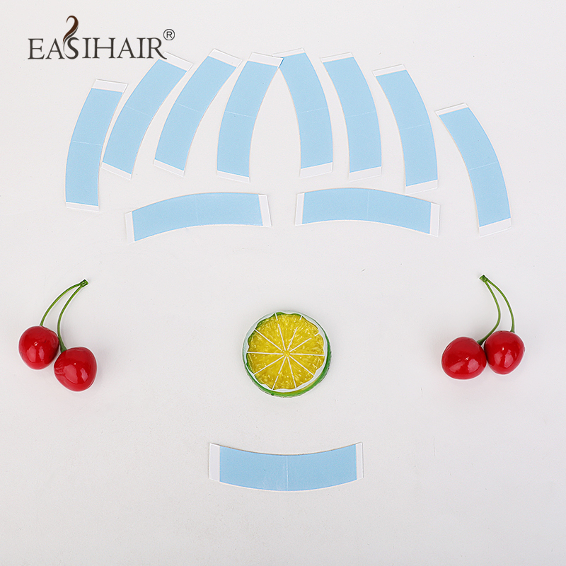 Special double-sided negatives for wig replacement Come with slit bio-adhesive waterproof and sweat-proof skin adhesive sticky