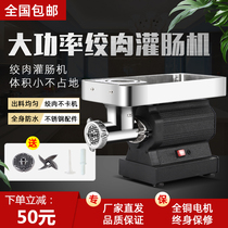 Desktop meat grinder commercial high-power electric stainless steel multifunctional automatic minced meat stuffing enema