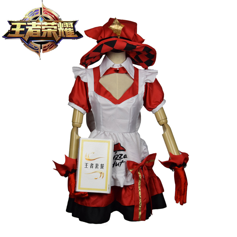 Vua vinh quang COS Angela ma thuật nhỏ nấu ăn Quần áo COS Angela cosplay tóc giả đạo cụ cuốn sách cosplay 2b