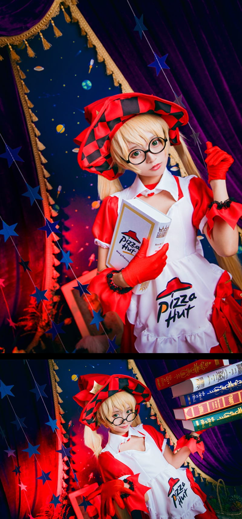 Vua vinh quang COS Angela ma thuật nhỏ nấu ăn Quần áo COS Angela cosplay tóc giả đạo cụ cuốn sách cosplay 2b