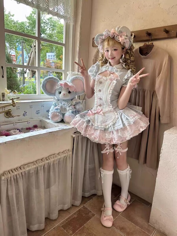 Physical Store Has In-Stock Items | Mouse Chef Lolita Low-Waist Op/Jsk Cheeselab Cheese Research Institute Doll