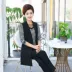 Áo xuân nữ trung niên 2019 mới phù hợp với áo ba lỗ 40-50 tuổi mẹ tải vest vest áo thun quần phù hợp - Quần áo của mẹ thời trang tuổi trung niên cao cấp Quần áo của mẹ