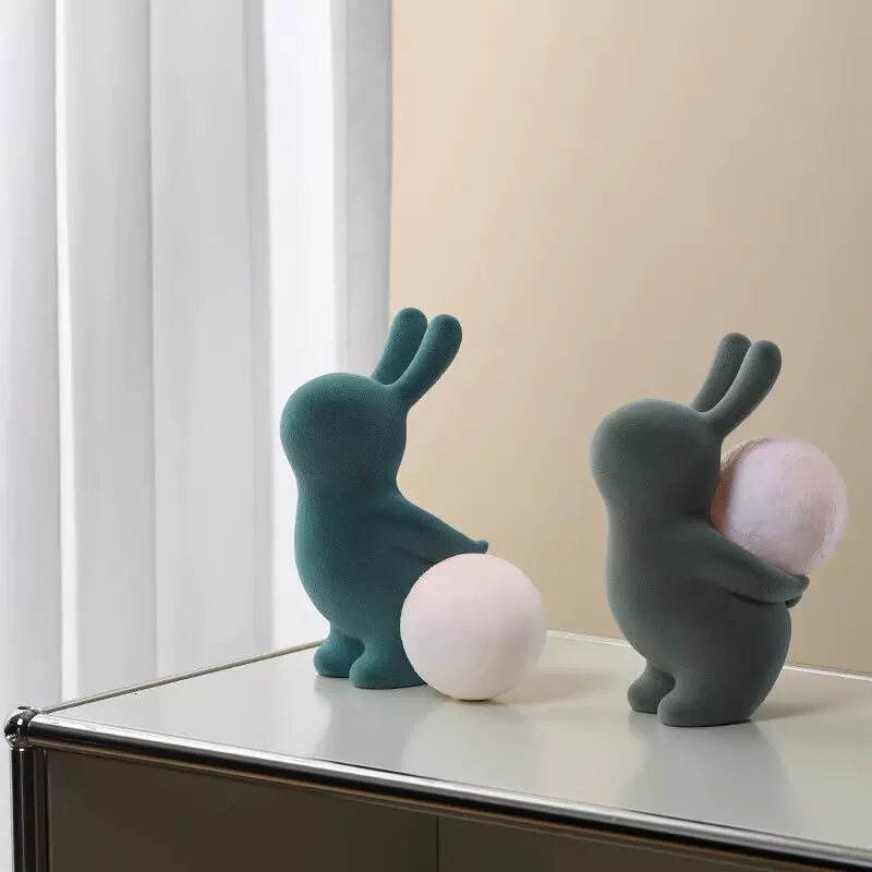 赟娅 Rabbit, night light for bed, table decorations for office, home decor