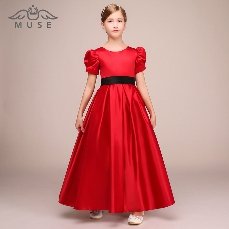 MUSE trẻ em mới ăn mặc công chúa váy cô gái hiệu suất đàn piano váy công chúa váy sân khấu sàn catwalk máy chủ quần áo quần áo trẻ em xuất khẩu