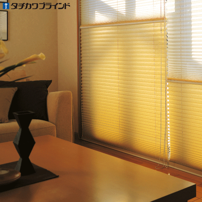 Tachikawa Japanese-style modern honeycomb shading heat insulation Semi-automatic lifting office floor-to-ceiling windows custom noise reduction hundred folding curtains