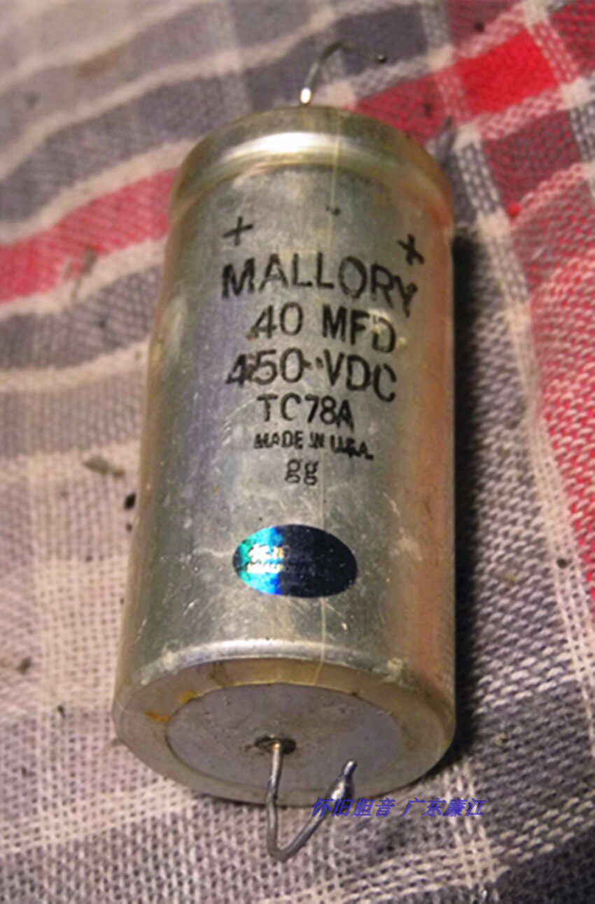 American Morroy MALLORY 40UF 450V gallerator high-voltage capacitor-Taobao