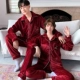 Cặp đôi pyjama mùa thu và mùa đông mô hình san hô nhung dày đồ ngủ mùa đông nam cộng với nhung flannel bộ đồ phụ nữ dịch vụ tại nhà - Bộ Pajama