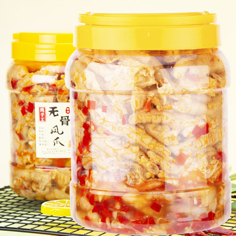 Extra-large weight No bones chicken claw citric acid spicy canned net red foam pretzels Chicken Claws Zero Food Chicken Claw
