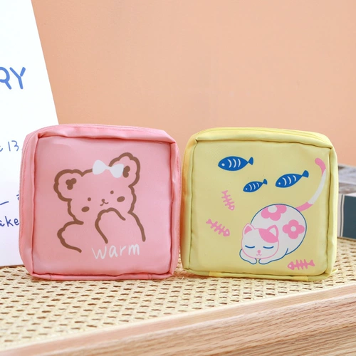 Гигиеническая прокладка для женщин, сумка для хранения, салфетки, мультяшная сумка-органайзер, небольшая сумка