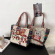 ກະເປົ໋າ Canvas ສໍາລັບແມ່ຍິງ, handbag embroidered Luxury ແສງສະຫວ່າງ, ຖົງ retro ງ່າຍດາຍ, ຄົນອັບເດດ: ຖົງອາຫານທ່ຽງເຮັດວຽກ, ຖົງການຄ້າຊົນເຜົ່າ