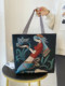 Canvas Bag for Women, Antique Style Shoulder Bag, Extra Large Cloth Bag, Ethnic Style Handbag, Fashionable Canvas Bag, Work Bag