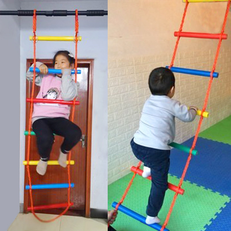 Baby feeling integrated training climbing ladder Kindergarten Angie game Ladder Children Indoor Climbing soft ladders Early teaching climbing ladder