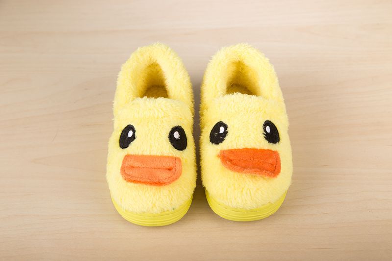 Chaussons enfants en suède pour hiver - semelle caoutchouc - Ref 1006128 Image 25