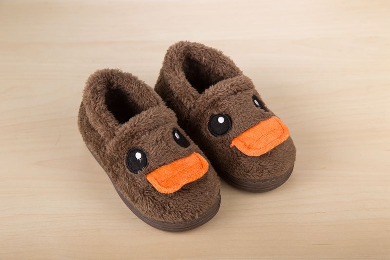 Chaussons enfants en suède pour hiver - semelle caoutchouc - Ref 1006128 Image 23