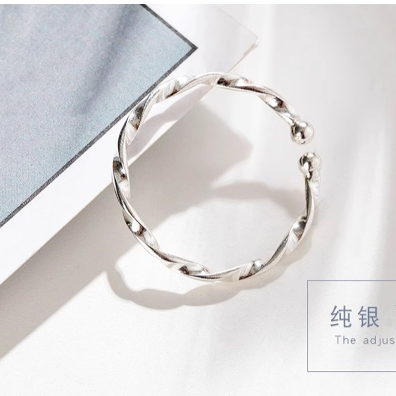 Small design fashionable ring, silver 999 sample, simple and elegant design