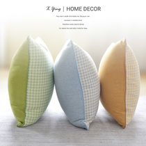 Thousand bird grid sofa pillow case 45x45 simple modern cushion cover rectangular large custom office waist