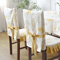 American dining table chair cover European wooden chair cover home hotel universal thick custom backrest chair cover simple