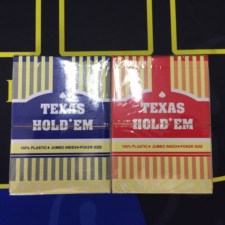 Texas Playing Cards Pvc Plastic Playing Cards Small Characters Waterproof Playing Cards Bifacial Frosted Poker