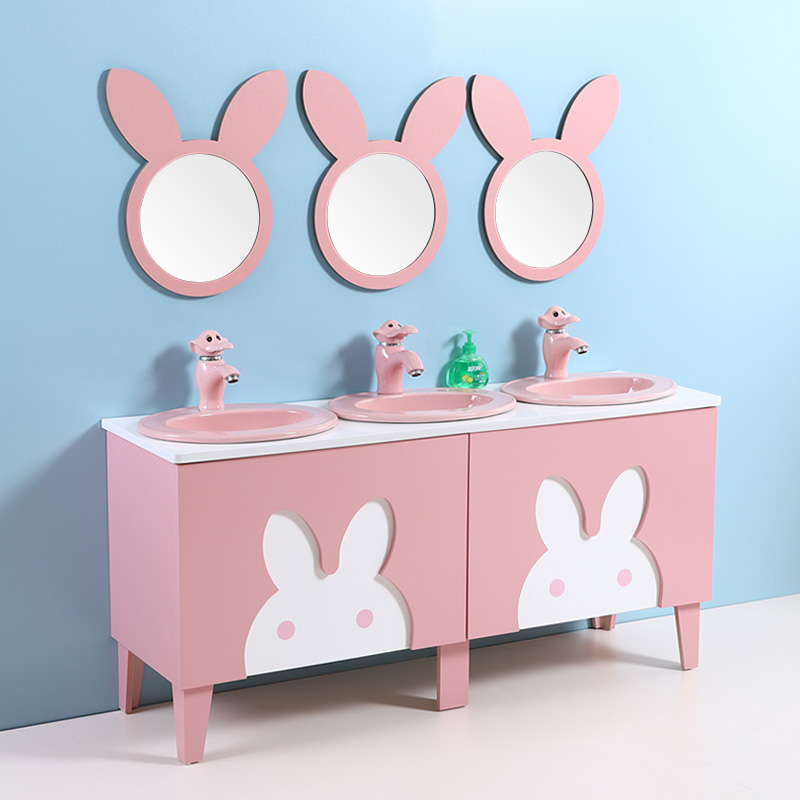 Kindergarten Children Bath Room Cabinet Combo Toddler Son Cartoon Primary and low Colorful Wash Basin in the audience Basin Wash Terrace-Taobao