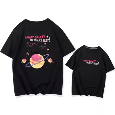 oioi mmlg summer short sleeve T-shirt female Korean version ins Japanese loose letter print round neck half sleeve base shirt