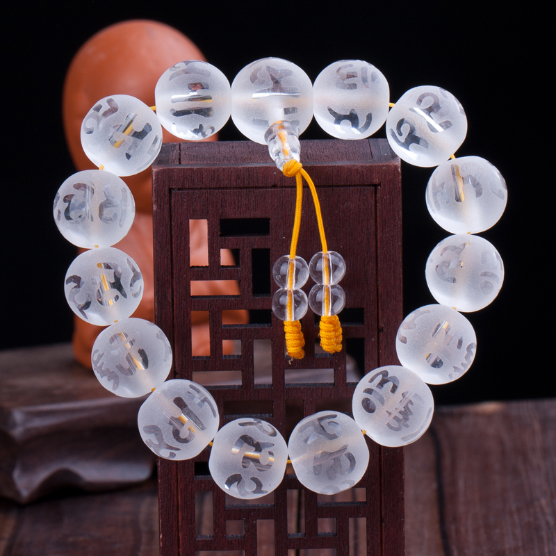 Six words true Buddha Everest Guan Ping An protective body The Buddha Pearl Handout The six characters Great Ming curses the men and women of the knot to transfer beads