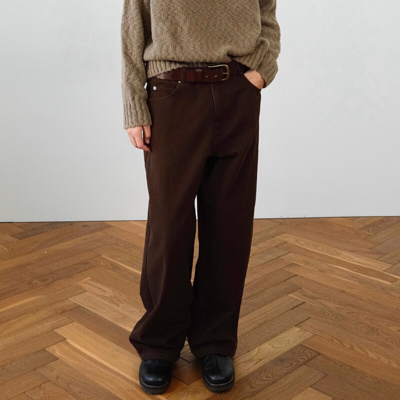Heavy Twill Washed Work Pants Huntingold