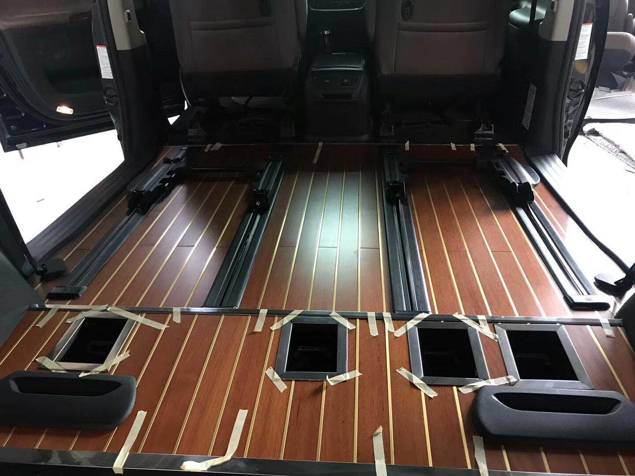 Commercial vehicle RV SUV modified Myanmar imported yacht wood teak floor car with solid wood floor car floor
