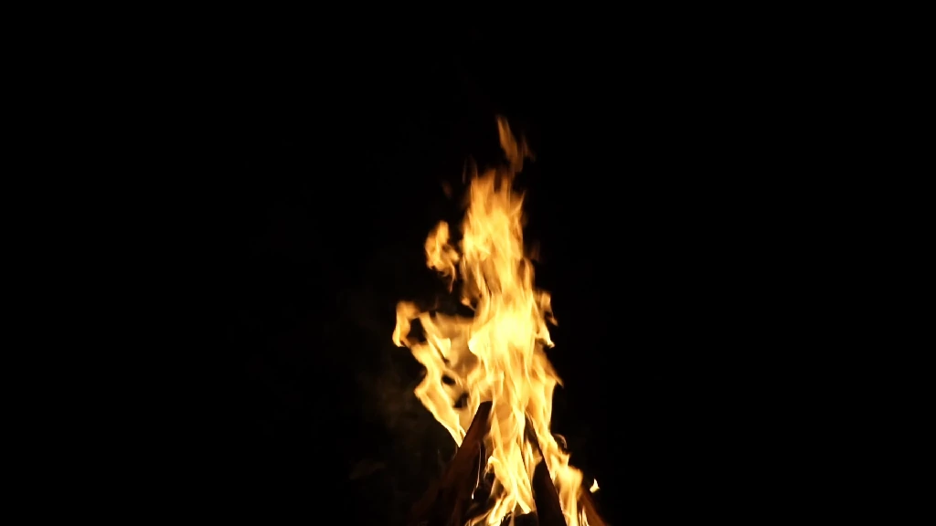 【特效素材】黑色背景的火焰燃烧特效02-PoseAe