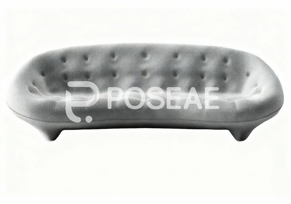 图片[1]-【3D模型】浅灰创意造型沙发 3D 模型-PoseAe视频创意库