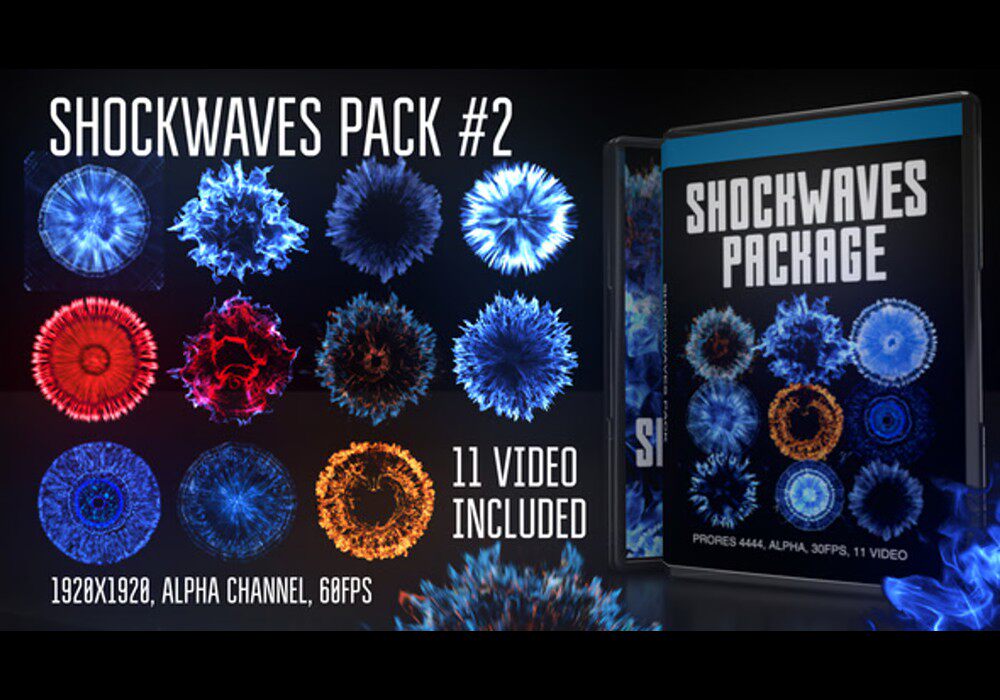 【特效素材】11款酷炫冲击波视频素材-PoseAe