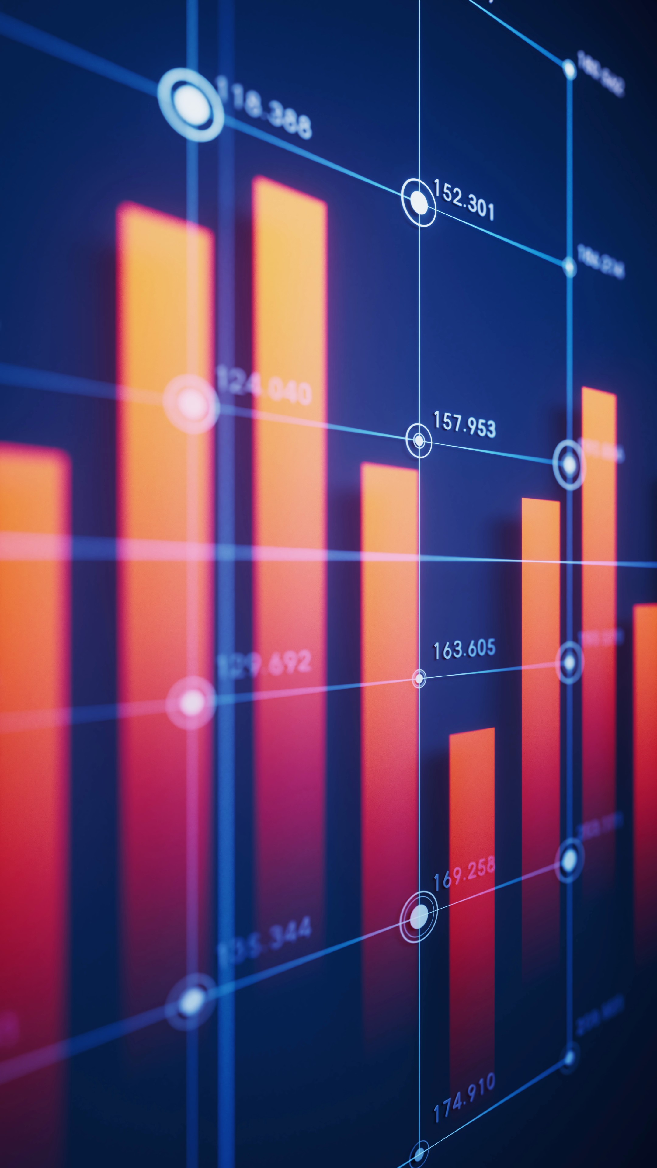 【图表动画】条形统计图财务统计图表竖版视频素材-PoseAe