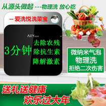 Household vegetables and fruits disinfection bubble vegetable washing machine enterprise ingredients fruit and vegetable cleaning and purification machine natural facial cleanser