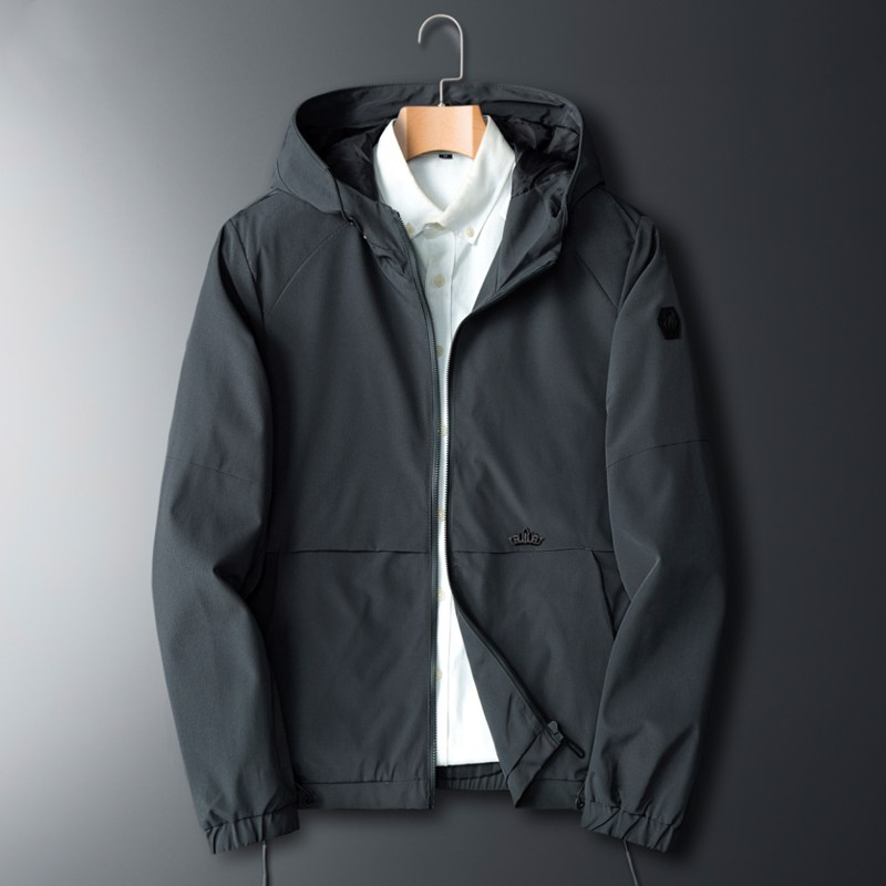 Spring and autumn sports jacket man 2022 new trend handsome man with hood windproof clothes for men casual jacket 