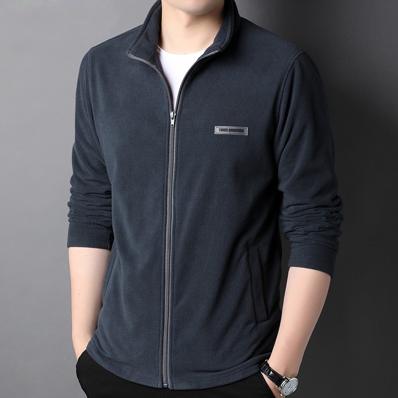 Shake Grain Suede Jersey Men's Spring Slim Grain Suede Men's Jersey Casual Outdoor Sports Catch Suede Coat Jacket 