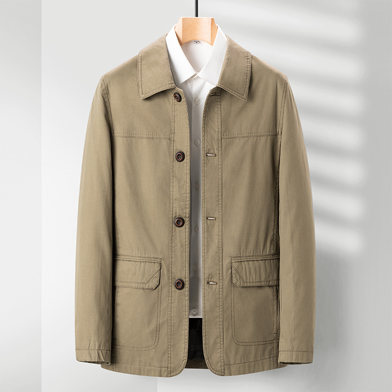 Jacket male spring fall loose leap leisure business daddy clothes high-end new middle-aged men's windwear