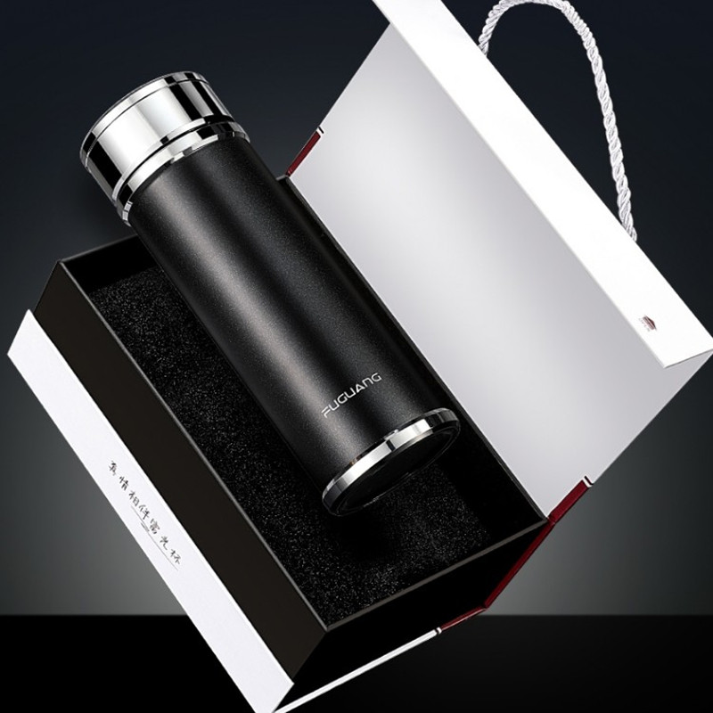 High-end gift mug custom lettering business men's and women's convenient stainless steel insulation water cup tea cup printing