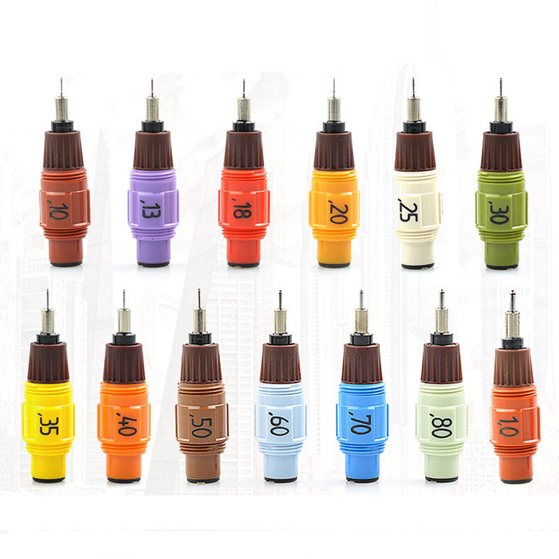 German Rotring Isograph Red Ring Needle Pen Pen Pen Pen Tip Pen Tip