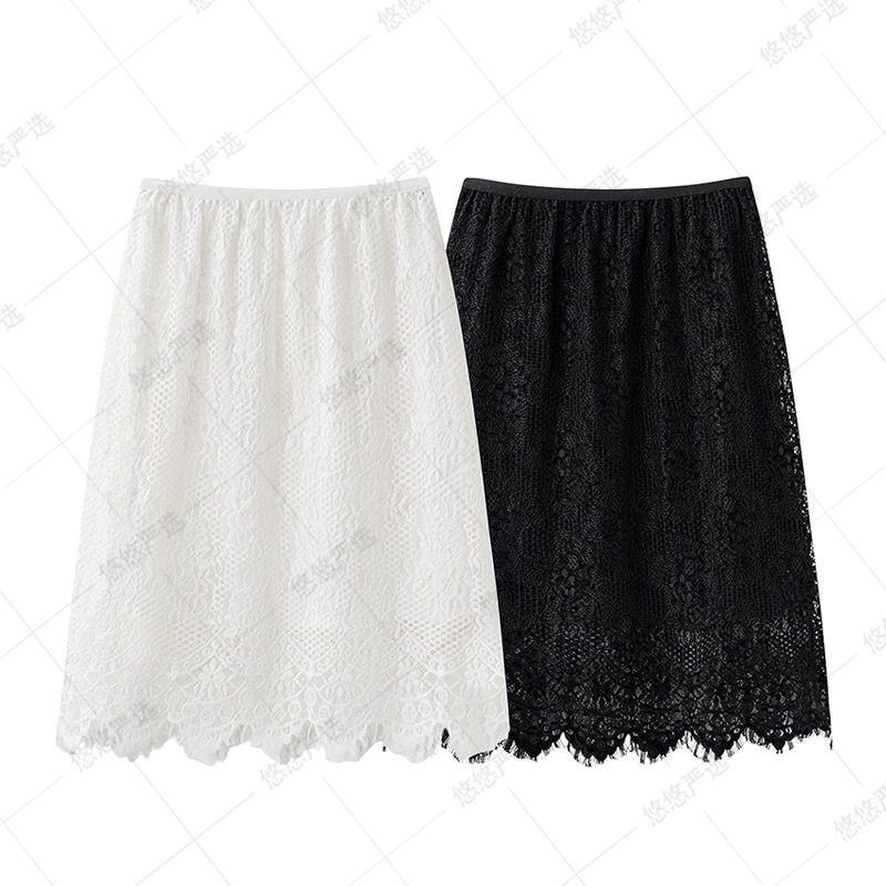 [Price Only Today] Next Week, the 139 Three-Season Ultra-Thin Vegetable-Tanned Lace Hollow-Out Skirt Will Be Back in Stock
