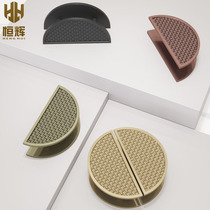 Customize the new Chinese semi-circle handle glass door imitation antique bronze gate handle single double open door round door handle