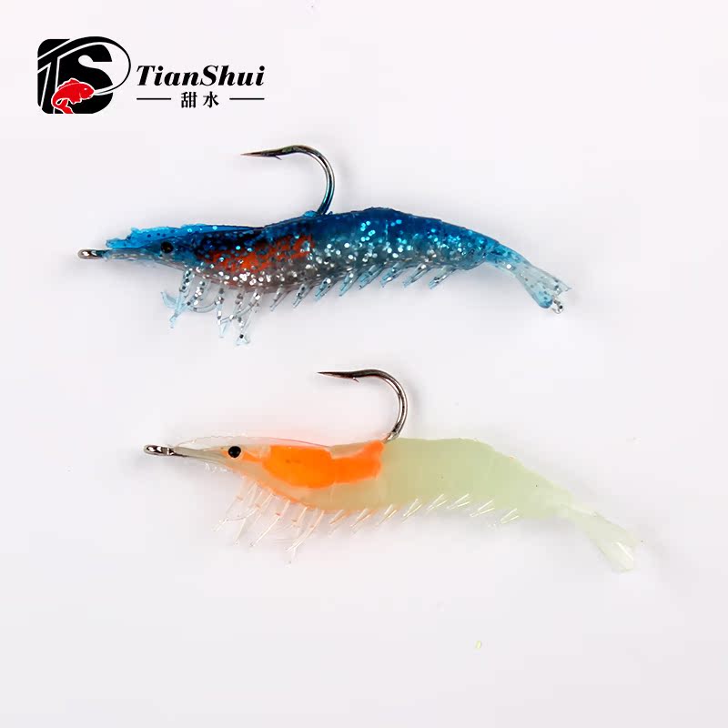 Sweet Water With Hook Bionic Soft Bait Shrimp Wrap Lead Shrimp Road Subbait Freshwater Emulation Sea Fishing Iso Fishing Shrimp Type Soft Bait