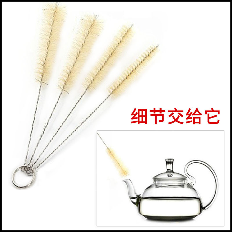 Momoya Teapot Cleaning brush Teacup Japanese spout kettle Bristle Small cup brush Kitchen coffee pot cleaning brush