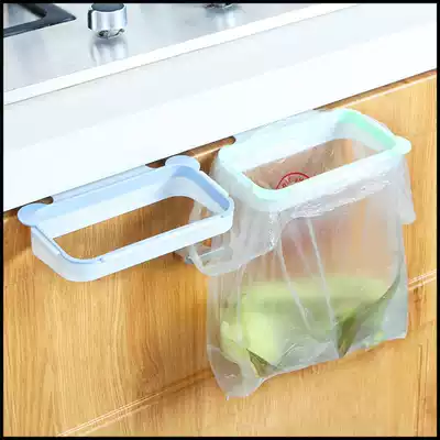 Integral cabinet door-mounted trash can storage shelf artifact tools non-punching kitchen household appliances small department store