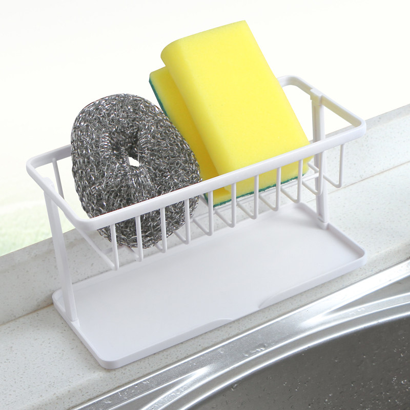 Kitchen sponge drain rack Multi-function desktop Household kitchen countertop cleaning storage shelf Multi-function shelf