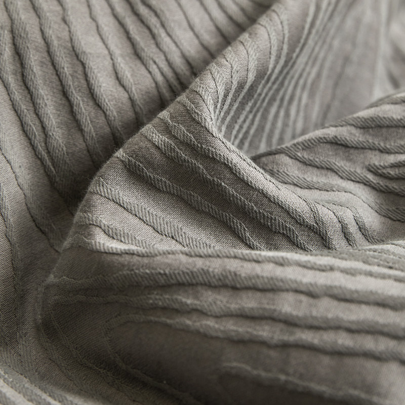 Simple Solid Color Jacquard Four-Piece Set, Light Luxury and High-End Feel, Pure Cotton 100% Cotton Duvet Cover, Bed Sheet, Fitted Sheet, Bedding Set 4