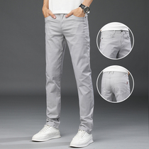 Pants Men Casual Pants New Trends Straight Cylinders Loose Pure Cotton 2022 Summer Slim big code long pants man