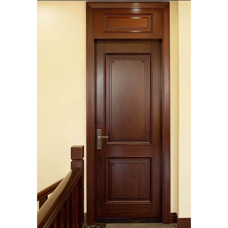 New Chinese-Style Rubber Wood Walnut-Colored Lacquered Door, Bedroom Door, Lacquered Room Door, Lacquered Interior Door New Chinese-Style Rubber Wood Walnut-Colored Lacquered Door, Bedroom Door, Lacquered Room Door, Lacquered Interior Door
