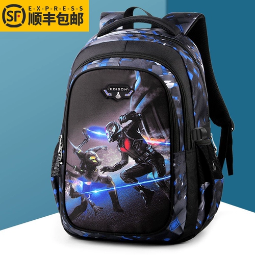 Вместительный и большой школьный рюкзак для мальчиков со сниженной нагрузкой, защита позвоночника